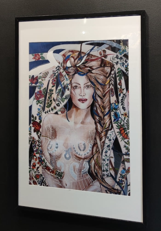 Miodobranie, plakat 50x70 cm w ramie basic 62x92 cm, black wall, right side.jpg
