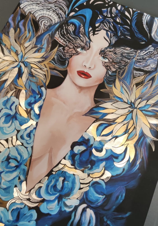 Goldiva Szafiro, plakat zdobiony 70x100 cm, perspektywa 4.jpg