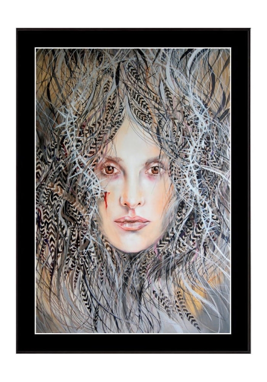 Medusa Rita ramka.. czarna, czarne-passe-partout