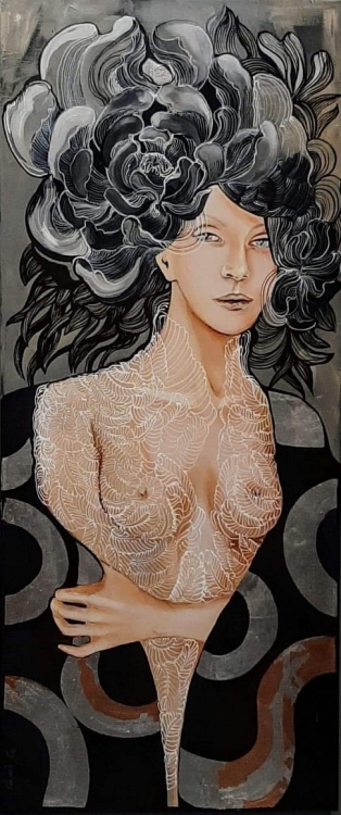 obraz Maggie Piu, Zuo, 55x130 cm, oryginał.jpg