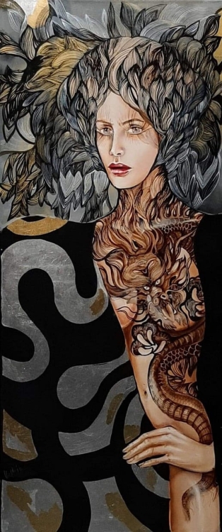 obraz Maggie Piu, Quan, 55x130 cm, oryginał.jpg