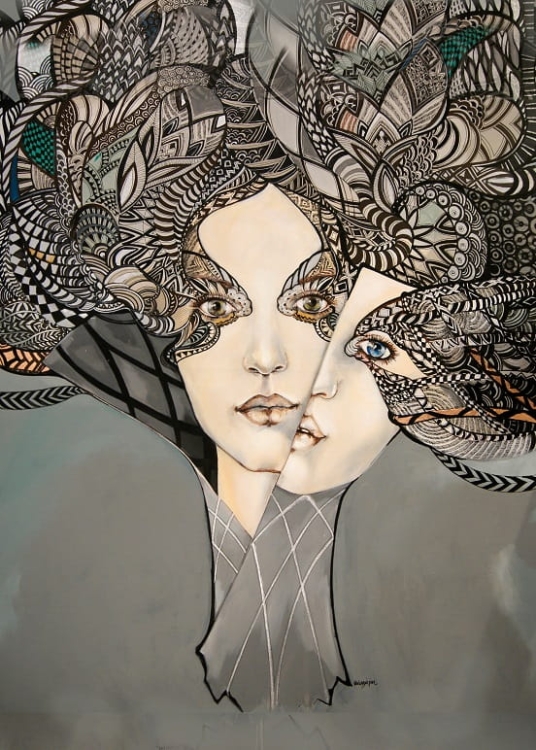 obraz Maggie Piu, Mistrz i Małgorzata 2, 70x100 cm, oryginał.jpg