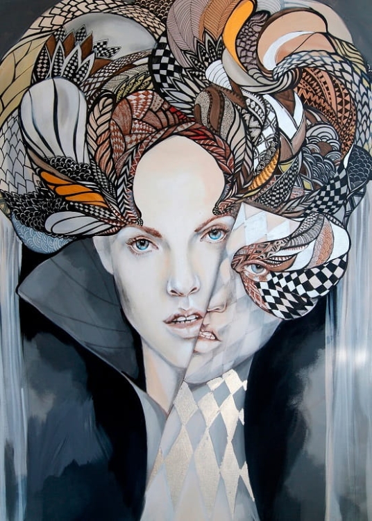 obraz Maggie Piu, Mistrz i Małgorzata 3, 70x100 cm, oryginał.jpg