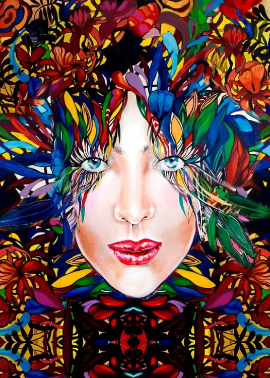 obraz Maggie Piu, Medusa Gold 3, 60x90 cm, giclee.jpg