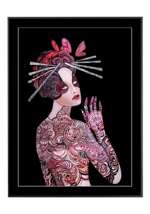 Kashubska Geigi II 50x70 cm, passe-partout czarne 5 cm, rama czarna 60x80 cm.jpg