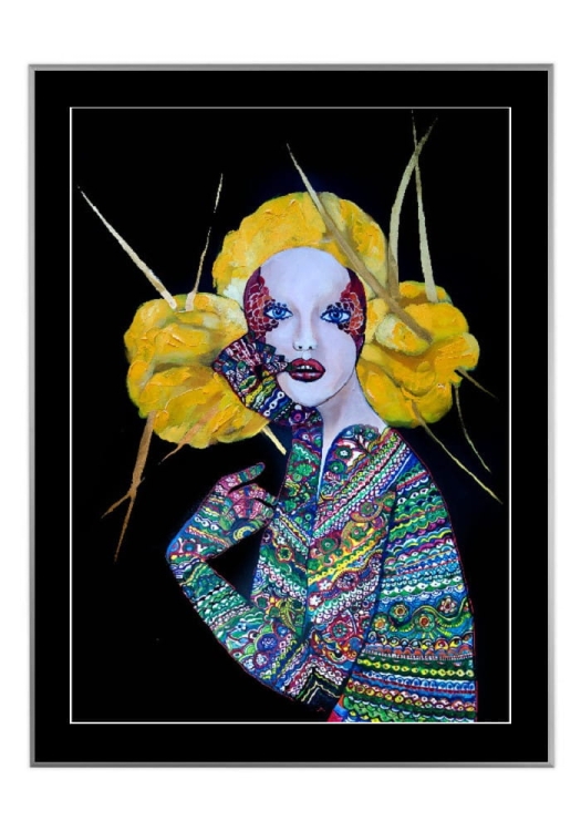 Orawska Geiko II 50x70 cm, passe-partout czarne 5 cm, rama srebrna 60x80 cm.jpg
