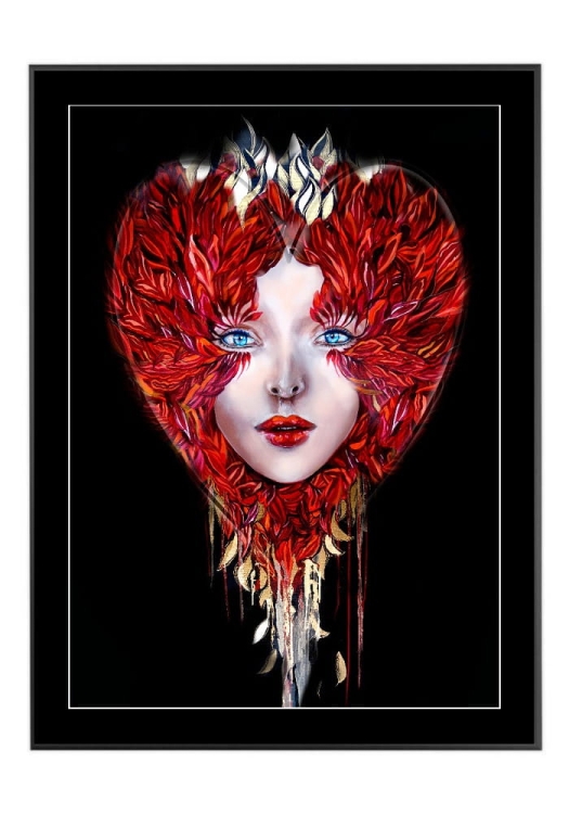 Love Medusa, 50x70 cm, czarne passe-partout 5 cm, rama czarna 60x80 cm.jpg
