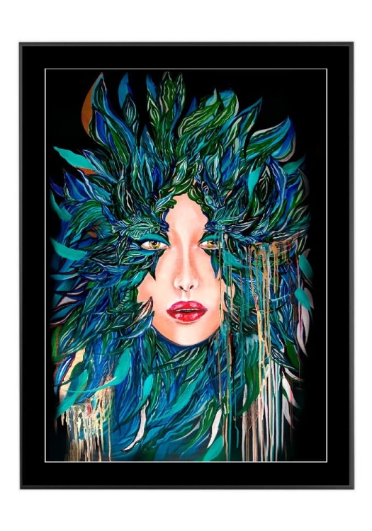 Medusa Nadzieja, 50x70 cm, czarne passe-partout 5 cm, rama czarna 60x80 cm.jpg