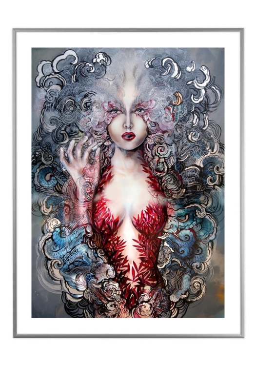 Pet-Carmen, 50x70 cm, białe passe-partout 5 cm, rama srebrna 60x80 cm.jpg