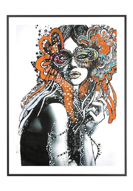 Sasza P, 50x70 cm, białe passe-partout 5 cm, rama czarna 60x80 cm.jpg
