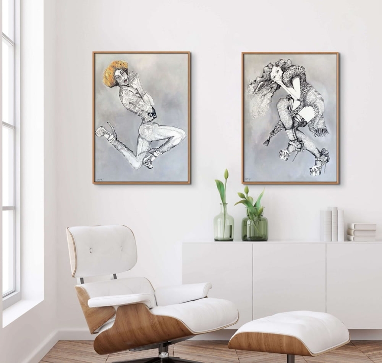 Fashion Games I 80x110 technika mieszana Maggie Piu-Fashion Games II 80x110 technika mieszana Maggie Piu(1).jpg