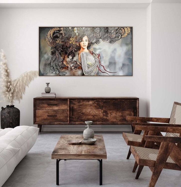 Madame Buterfly, 150x80 cm, obraz Maggie Piu.jpg