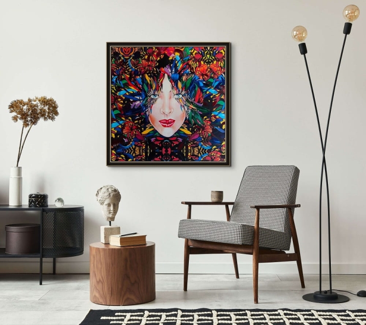 Medusa Gold 3 100x100 cm technika mieszana Maggie Piu(1).jpg