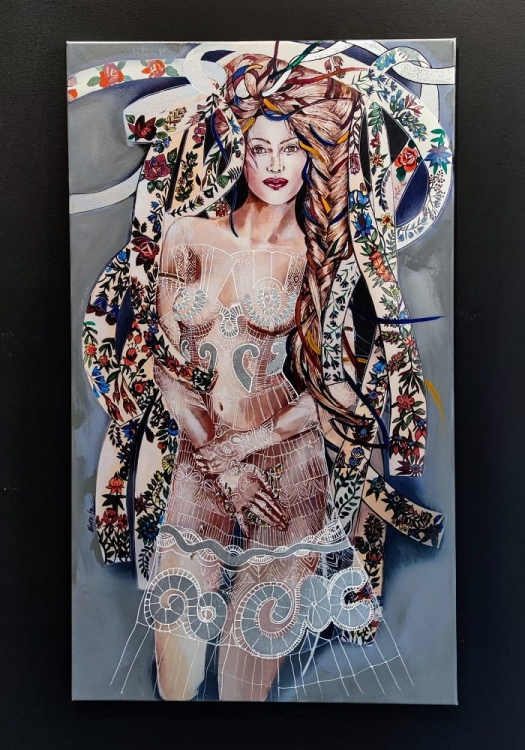 Miodobranie, 70x120 cm, giclee, Maggie Piu, 2022.02, black wall.jpg