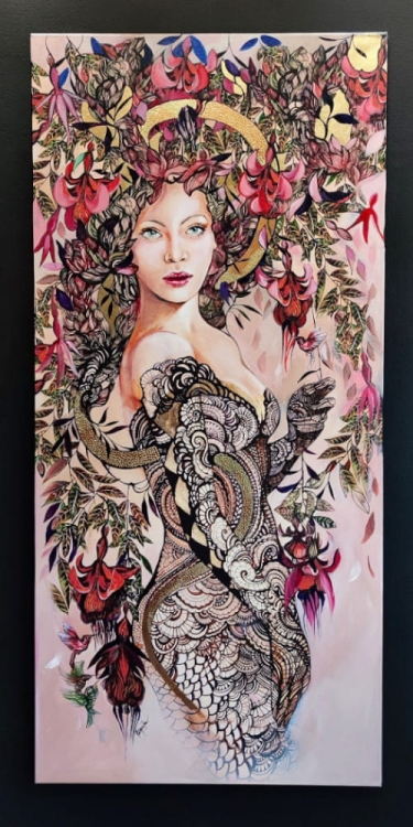 Siostra_Tygrysicy_70x150_cm_technika_mieszana_Maggie_Piu_black_wall.jpg