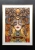 Luto 50x70 cm, rama alu gold, białe p-p, black wall.jpg