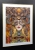 Luto 50x70 cm, rama alu gold, białe p-p, black wall, left perspective.jpg