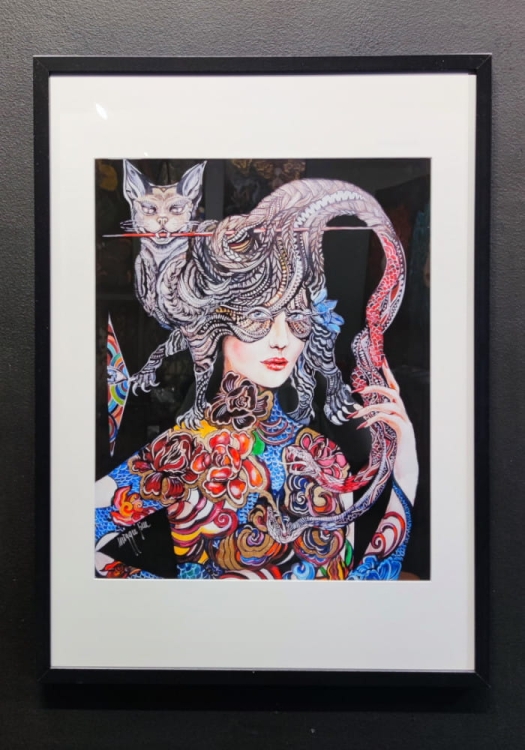 Głowa należy do smoka 50x70, plakat, black frame 60x90 cm.jpg