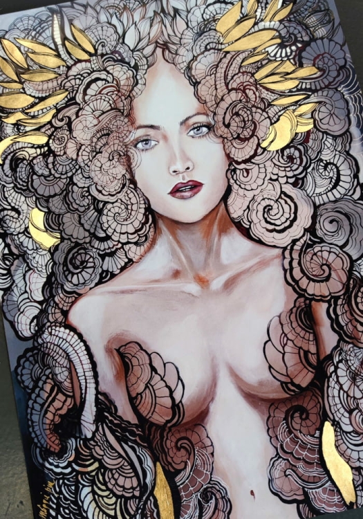 Freewolna Siostra Carmen, plakat zdobiony gold 50x70, perspective v2.jpg