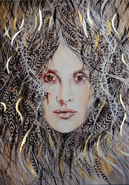 Rita 50x70 cm, plakat zdobiony, Maggie Piu.jpg