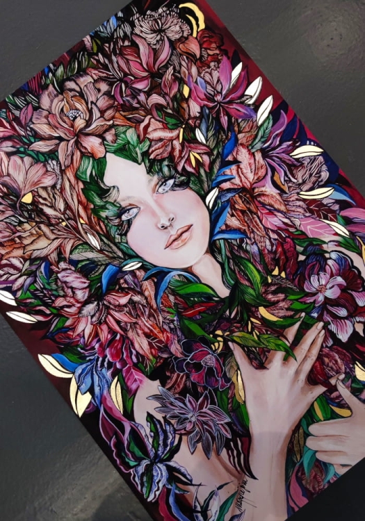 Świtezianka 50x70 cm, plakat zdobiony, Maggie Piu, perspective 2.jpg