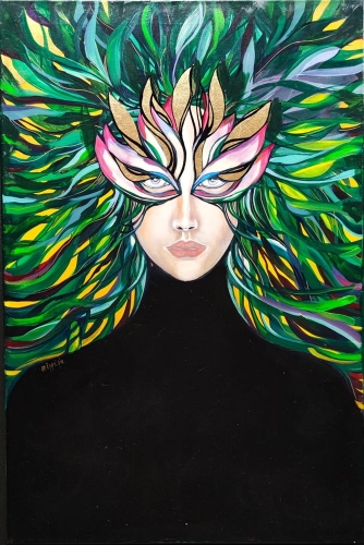 Lady BF, 60x90 cm, akryl na płótnie, Maggie Piu.jpg