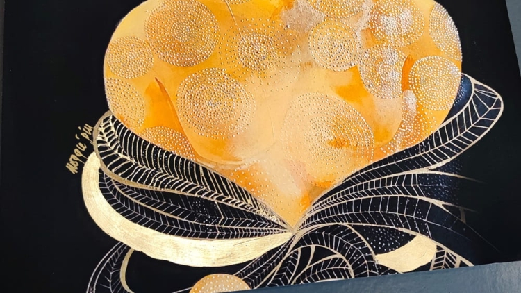 Baran, plakat zdobiony przez Maggie Piu, 50x70 cm, detal 2.jpg