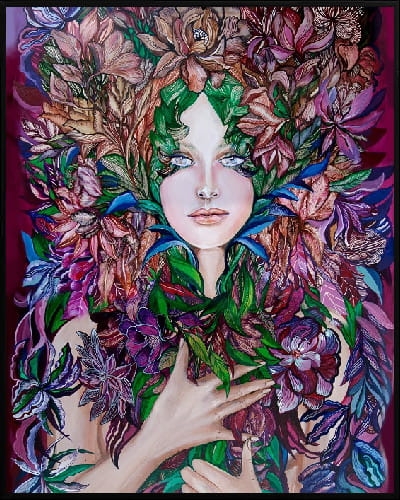 plakat Maggie Piu, Świtezianka 40x50 cm, rama alu czarna 41x51 cm.jpg