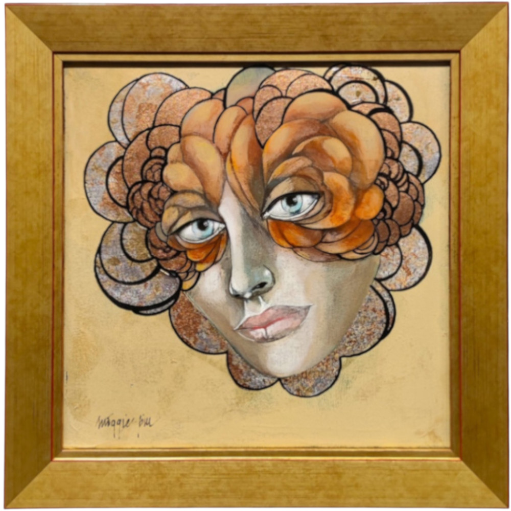 Minipiu XVI – Obraz 30×30 cm, Akryl na Płótnie, w Ramie 37,5×37,5 cm, Maggie Piu