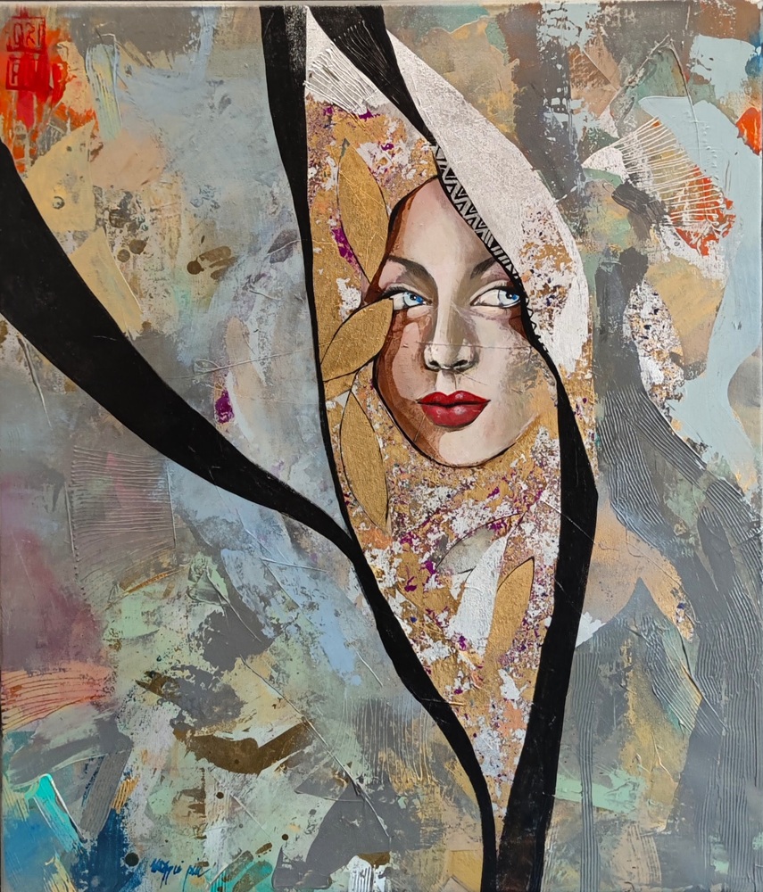 Sakame, 60x70 cm, akryl na płótnie, Maggie Piu