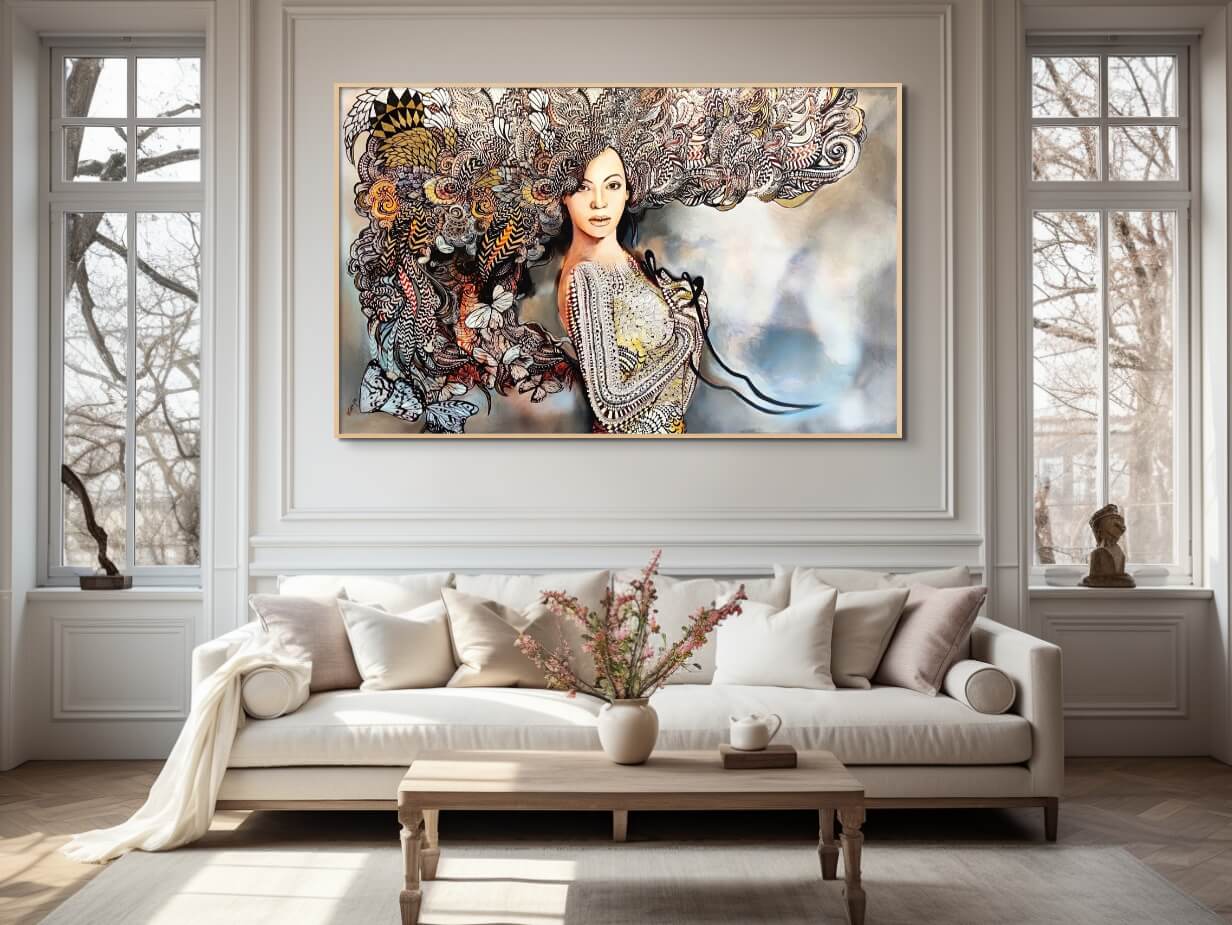 Madame Butterfly grey, 160x100, Maggie Piu
