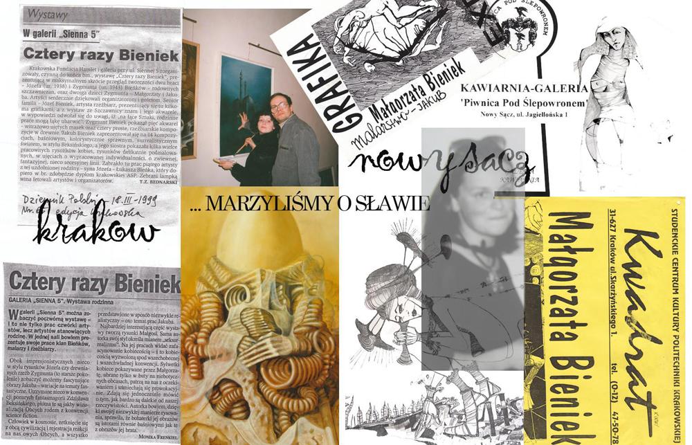 pierwsze wystawy ze śp. bratem Jakubem i śp. ojcem Zygmuntem